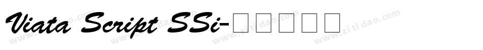 Viata Script SSi字体转换